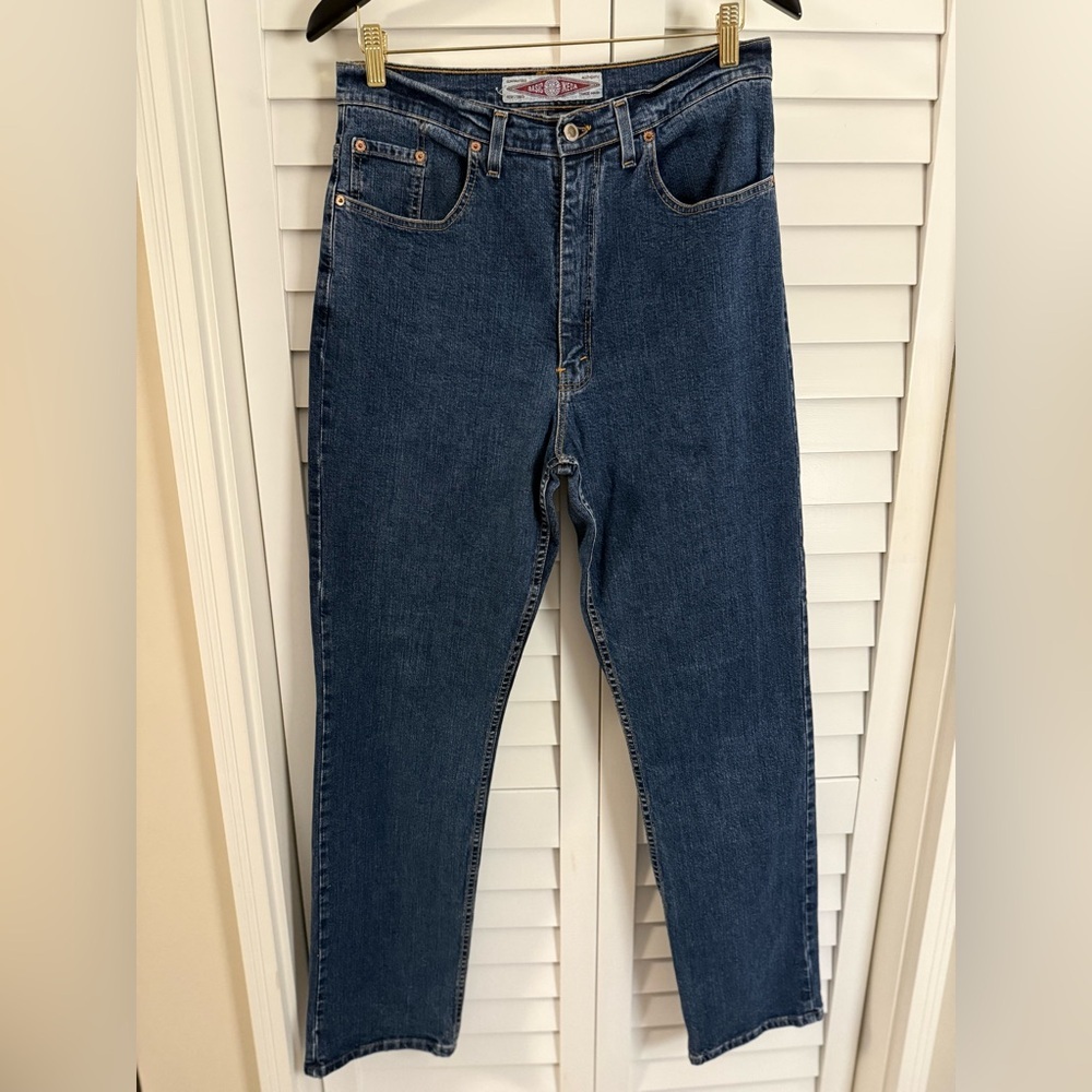 Vintage Ikeda Women’s 90s Y2K Baggy High Rise Straight Leg Jeans  Size 32